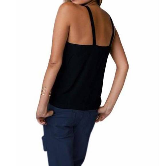 NEW MINKPINK paper planes apron style cami in black - Picture 2 of 2